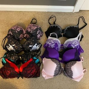 6 Victoria’s Secret Padded Bras Sz 34A. Like  New